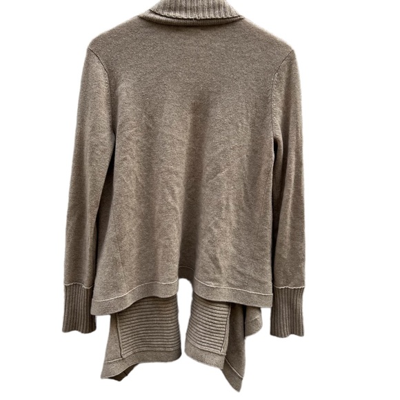 Club Monaco Italian Cashmere Open Front Cardigan in Oatmeal Size Medium - Picture 5 of 13